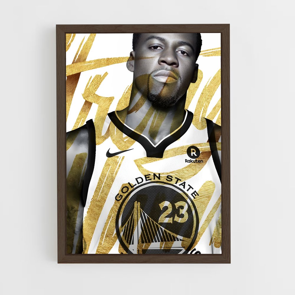 Poster Golden Warrior – affiche Basketball (vue 5)